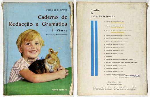 Caderno de redaccao e gramatica 4a. classe - Pedro de Carvalho - Porto Editora