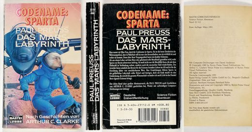 Codename Sparta - das mars-labyrinth ISBN 3-404-23112-0