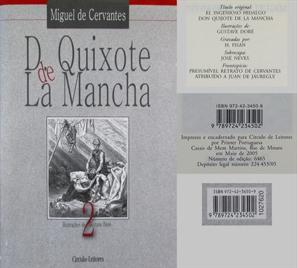 D. Quixote de La Mancha 2 ISBN 972-42-3450-9