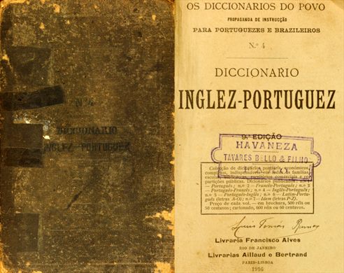 Diccionario Inglez-Portuguez N4 1916