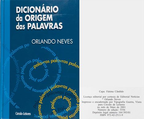 Dicionario da Origem das Palavras ISBN 972-42-2511-9