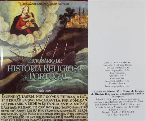 Dicionario de Historia Religiosa de Portugal ISBN 972-42-2383-3