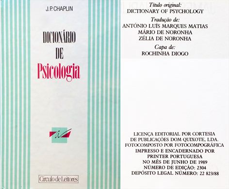 Dicionario de Psicologia