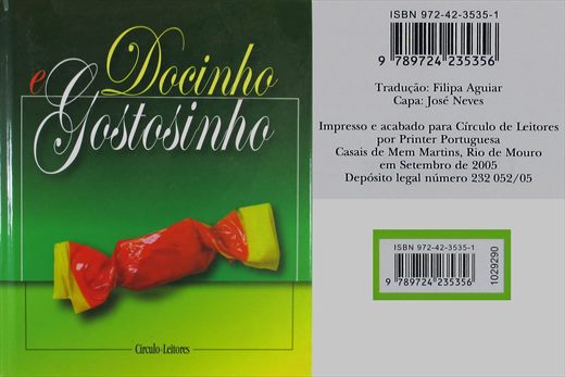 Docinho e Gostosinho ISBN 972-42-3535-1