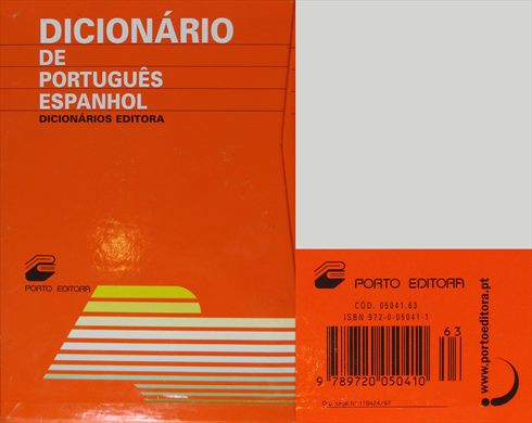 Dicionario de Portugues Espanhol ISBN 972-0-05041-1