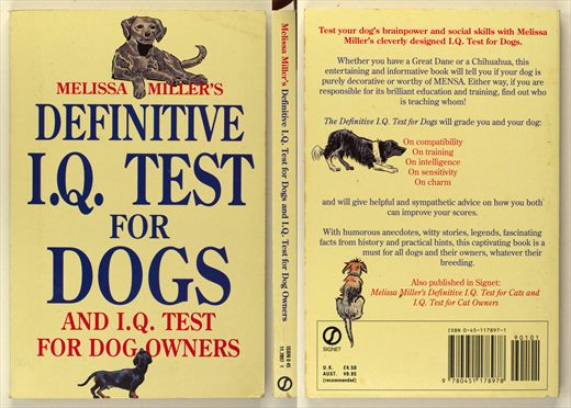 Definitive I.Q. Test for Dogs ISBN 0-45-117897-1