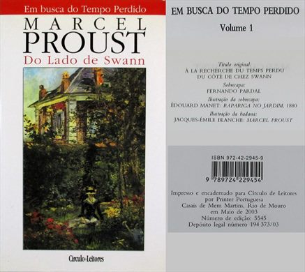 Em Busca do Tempo Perdido volume 1 ISBN 972-42-2945-9