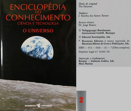 Enciclopedia do Conhecimento Ciencia e Tecnologia Vol.2 O Universo ISBN 972-9310-32-7