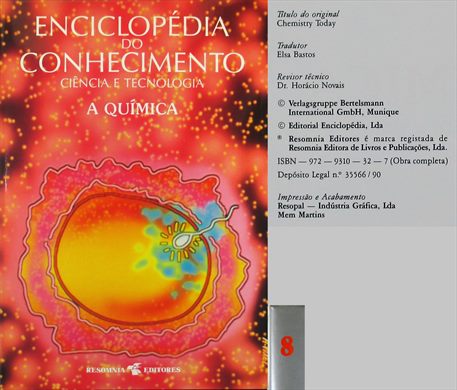 Enciclopedia do Conhecimento Ciencia e Tecnologia Vol.8 A Quimica ISBN 972-9310-32-7
