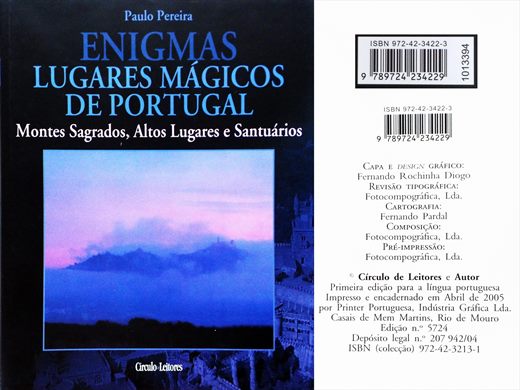 Enigmas Lugares Magicos de Portugal Montes Sagrados Altos Lugares e Santuarios ISBN 972-42-3422-3