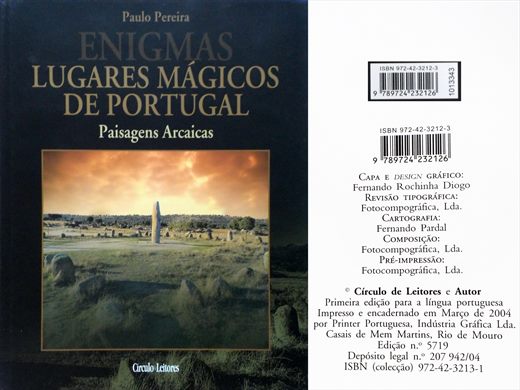 Enigmas Lugares Magicos de Portugal Paisagens Arcaicas ISBN 972-42-3212-3