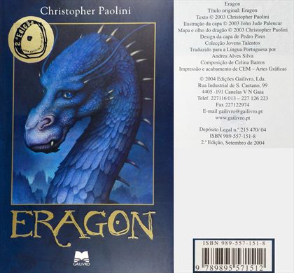 Eragon ISBN 989-557-151-8