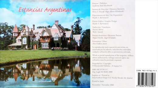 Estancias Argentinas ISBN 987-97781-9-7