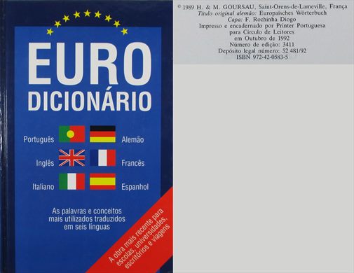 Euro Dicionario ISBN 972-42-0583-5