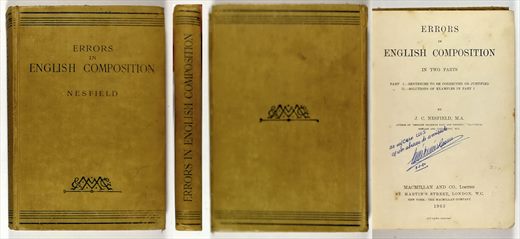 Errors in English composiiton 1903