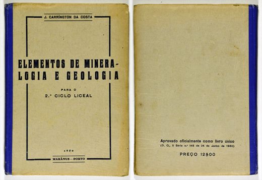 Elementos de mineralogia e geologia 2o. ciclo liceal 1950