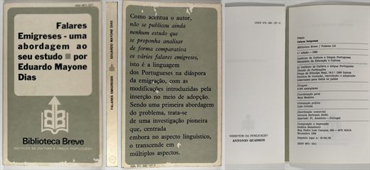 Falares Emigreses - uma abordagem ao seu estudo ISBN 972-566-137-0