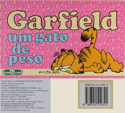 Garfield um gato de peso ISBN 972-45-1234-7