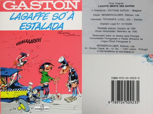 Gaston Lagaffe so a Estalada ISBN 972-45-0923-0