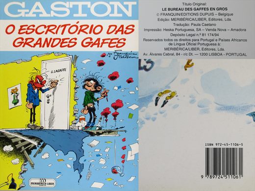 Gaston O Escritorio das Grandes Gafes ISBN 972-45-1106-5