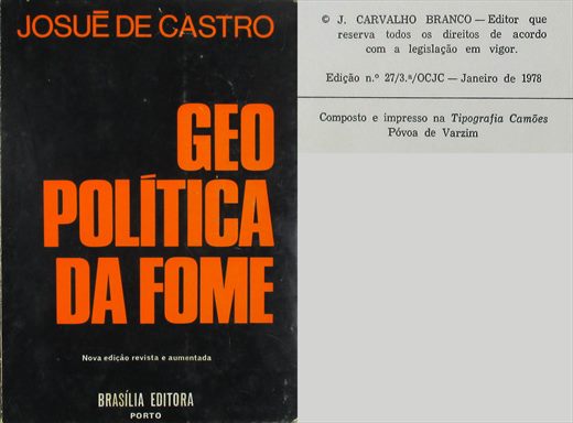 Geo Politica da Fome