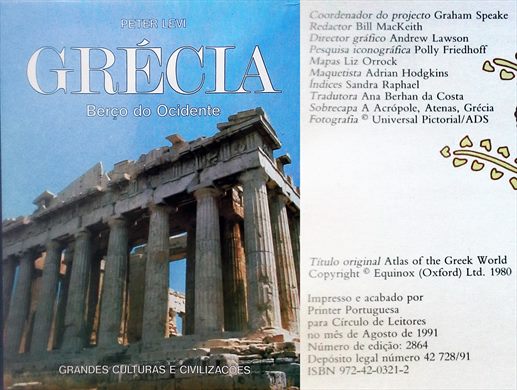 Grandes Culturas e Civilizacoes Grecia ISBN 972-42-0321-2