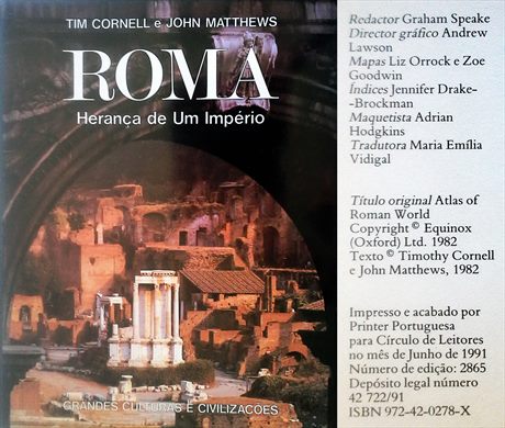 Grandes Culturas e Civilizacoes Roma ISBN 972-42-0278-X