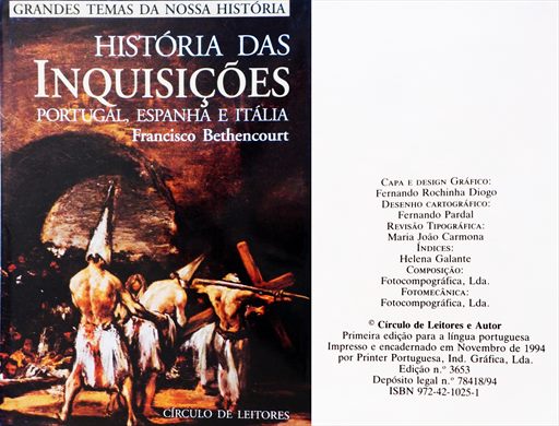 Grandes Temas da Nossa Historia - Historia das Inquisicoes Portugal Espanha e Italia ISBN 972-42-1025-1