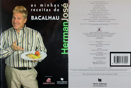 Herman Jose As Minhas Receitas de Bacalhau ISBN 972-47-2700-9