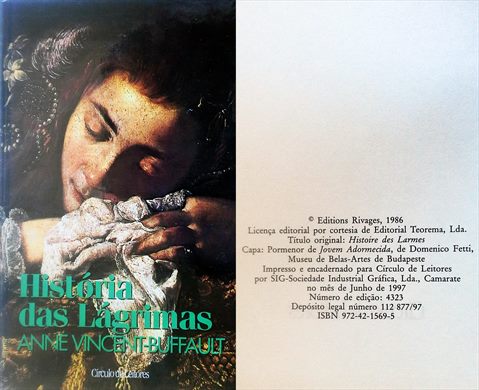 Historia das Lagrimas Anne Vincent-Buffault) ISBN 972-42-1569-5