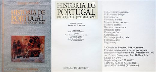 Historia de Portugal (Jose Mattoso) v1 - ISBN 972-42-0589-8