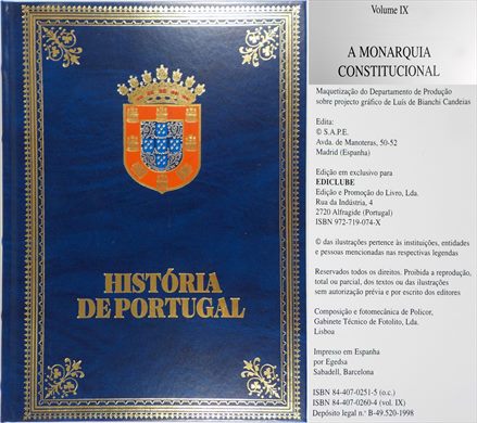 Historia de Portugal Volume IX ISBN 84-407-0260-4
