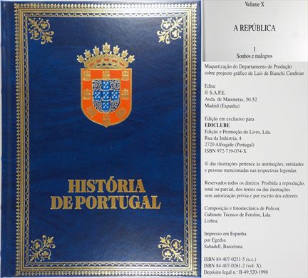 Historia de Portugal Volume X ISBN 84-407-0261-2
