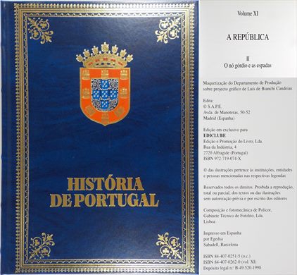 Historia de Portugal Volume XI ISBN 84-407-0262-0