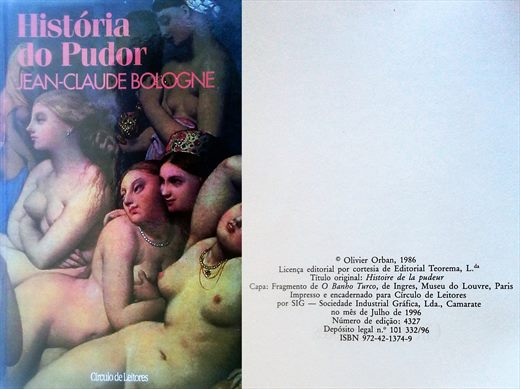 Historia do Pudor (Jean-Claude Bologne) ISBN 972-42-1374-9