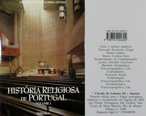 Historia Religiosa de Portugal volume 3 ISBN 972-42-2460-0
