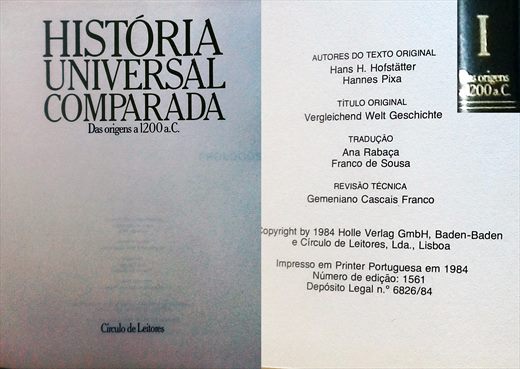 Historia Universal Comparada (Hans Hofstatter Hannes Pixa) v1