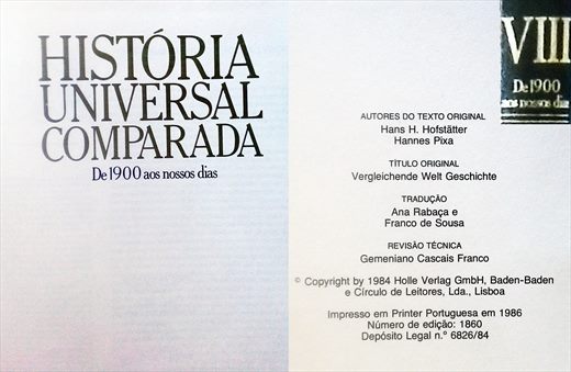 Historia Universal Comparada (Hans Hofstatter Hannes Pixa) v8