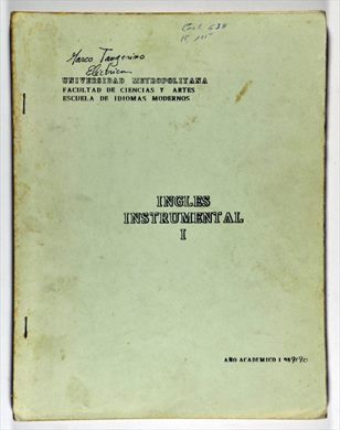 Ingles instrumental I Universidad Metropolitana