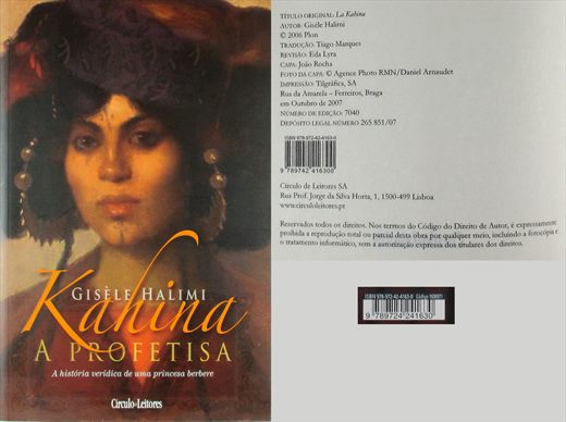 Kahina A Profetisa ISBN 978-972-42-4163-0
