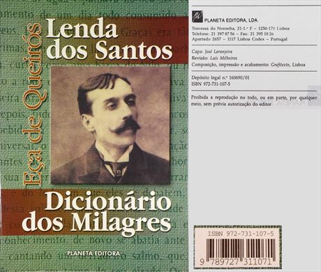 Lendas dos Santos Dicionario dos Milagres ISBN 972-731-107-5
