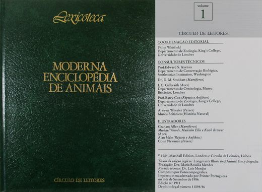 Lexicoteca - Moderna Enciclopedia de Animais volume 1