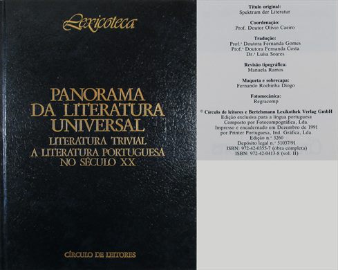 Lexicoteca - Panorama da Literatura Universal vol. II ISBN 972-42-0413-8