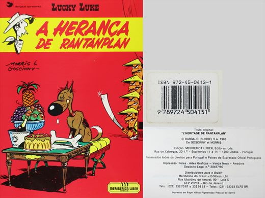 Lucky Luke A Heranca de Rantanplan ISBN 972-45-0413-1