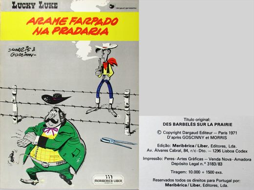 Lucky Luke Arame Farpado na Pradaria