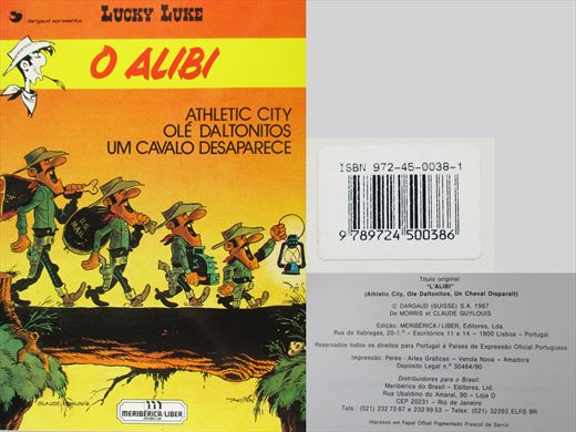Lucky Luke O Alibi ISBN 972-45-0038-1