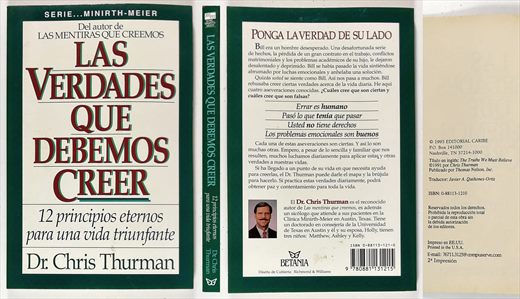 Las verdades que debemos creer ISBN 0-88113-121-0
