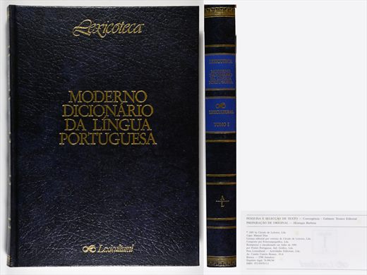Lexicoteca - Moderno dicionario da lingua portuguesa tomo 1 ISBN 972-95979-5-2