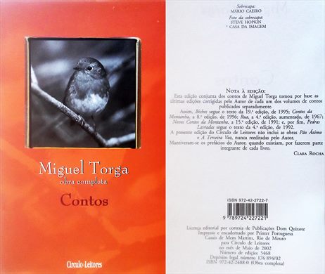 Miguel Torga (Obra Completa) Contos ISBN 972-42-2488-0