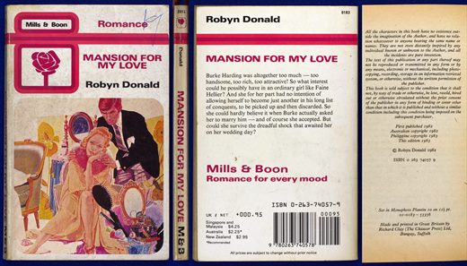Mansion for my love ISBN 0-263-74057-9